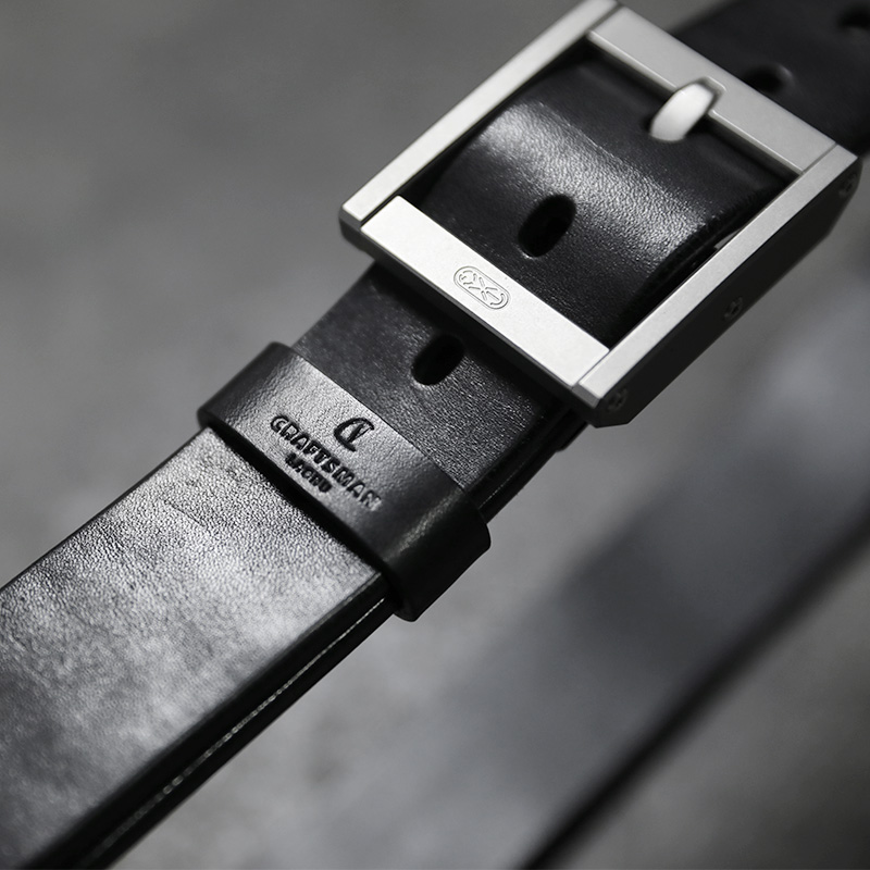 工匠老奴（钛金属针扣头层牛皮）水洗复古真皮男士款真皮腰带百搭