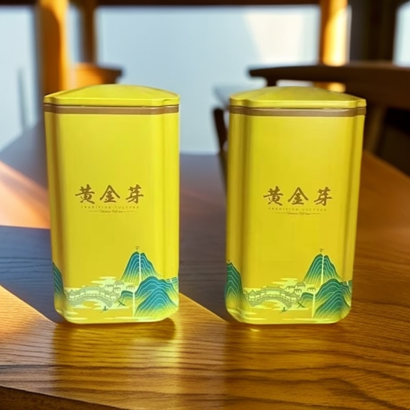 【无礼盒礼袋】 发两罐 绿茶黄金芽一罐30克