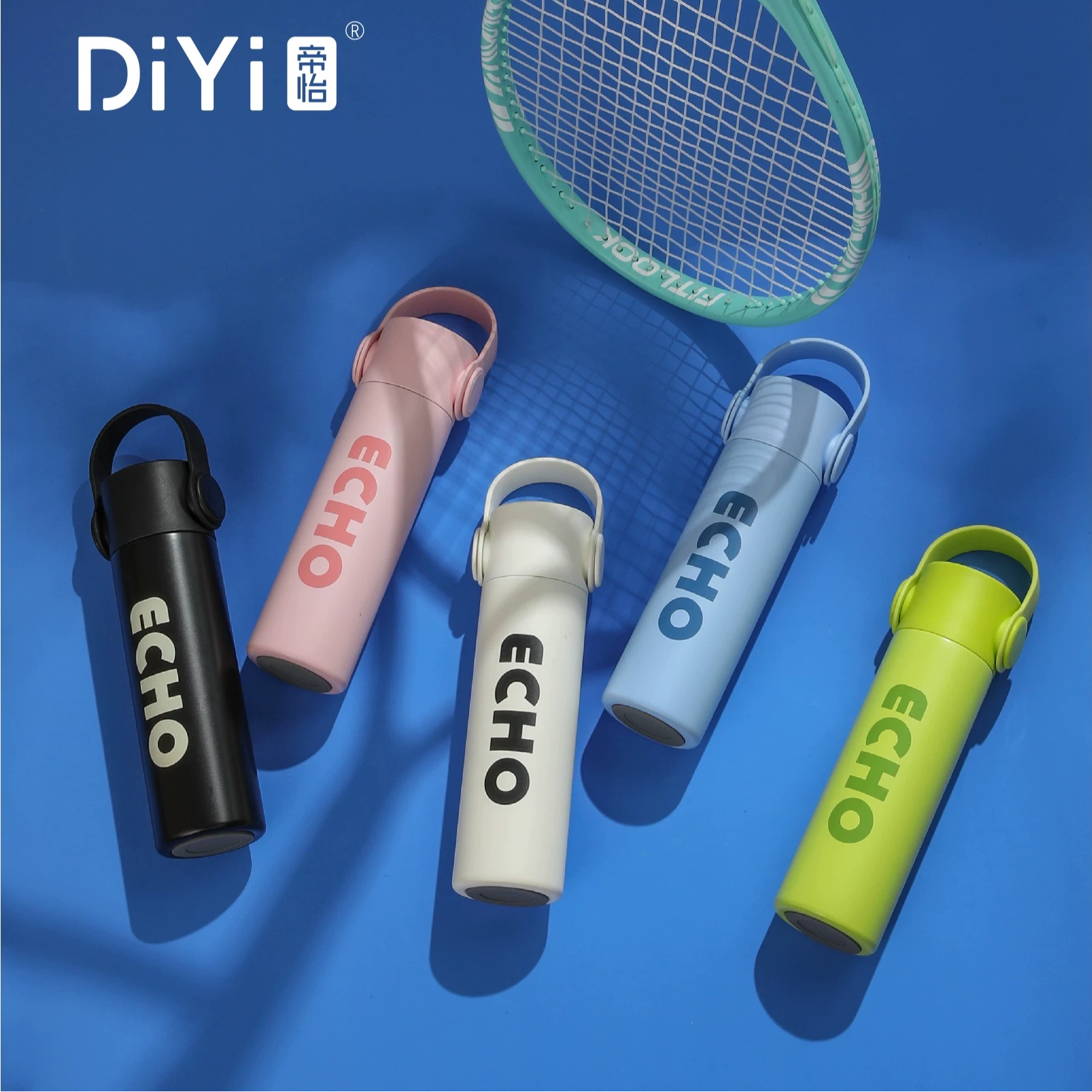 ins风新款不锈钢耳机保温杯简约水杯便携手提大容量保温保冷