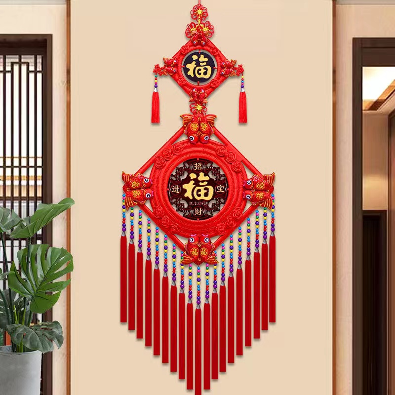 H双福民族风桃木中国结 传统手工艺品