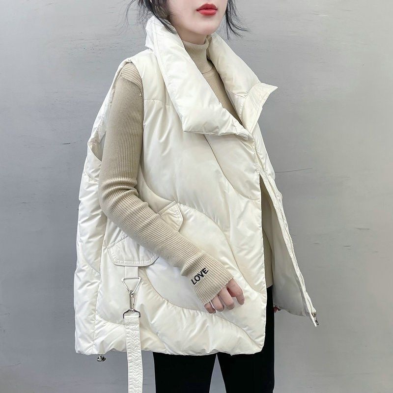 波司断码韩版时尚白鸭绒羽绒马甲女2023秋冬新潮流外穿欧货超轻背