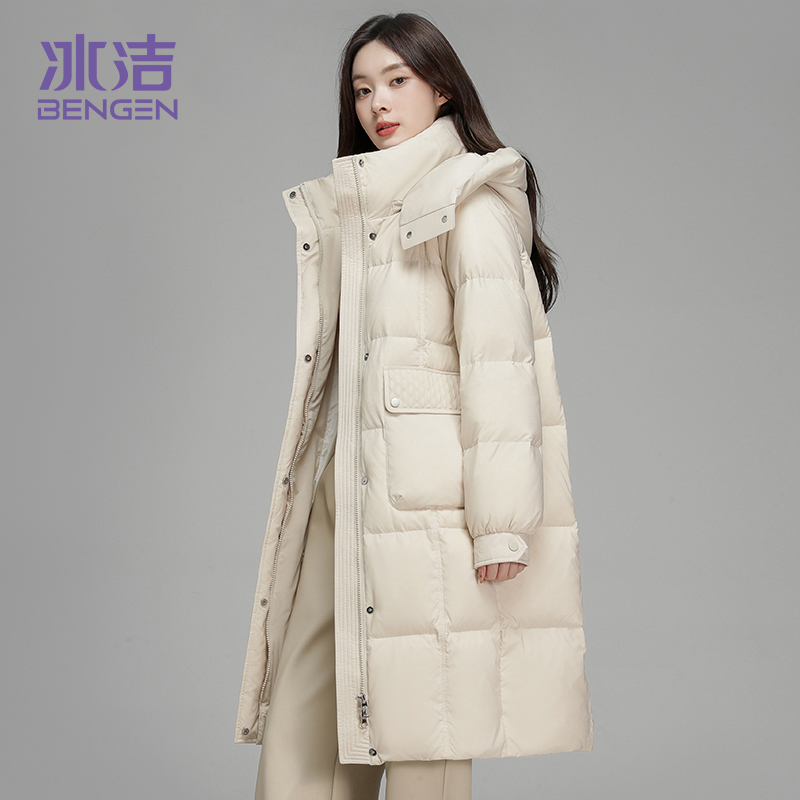 【 六六】冬季新款简约保暖中长厚款运动羽绒服WY133