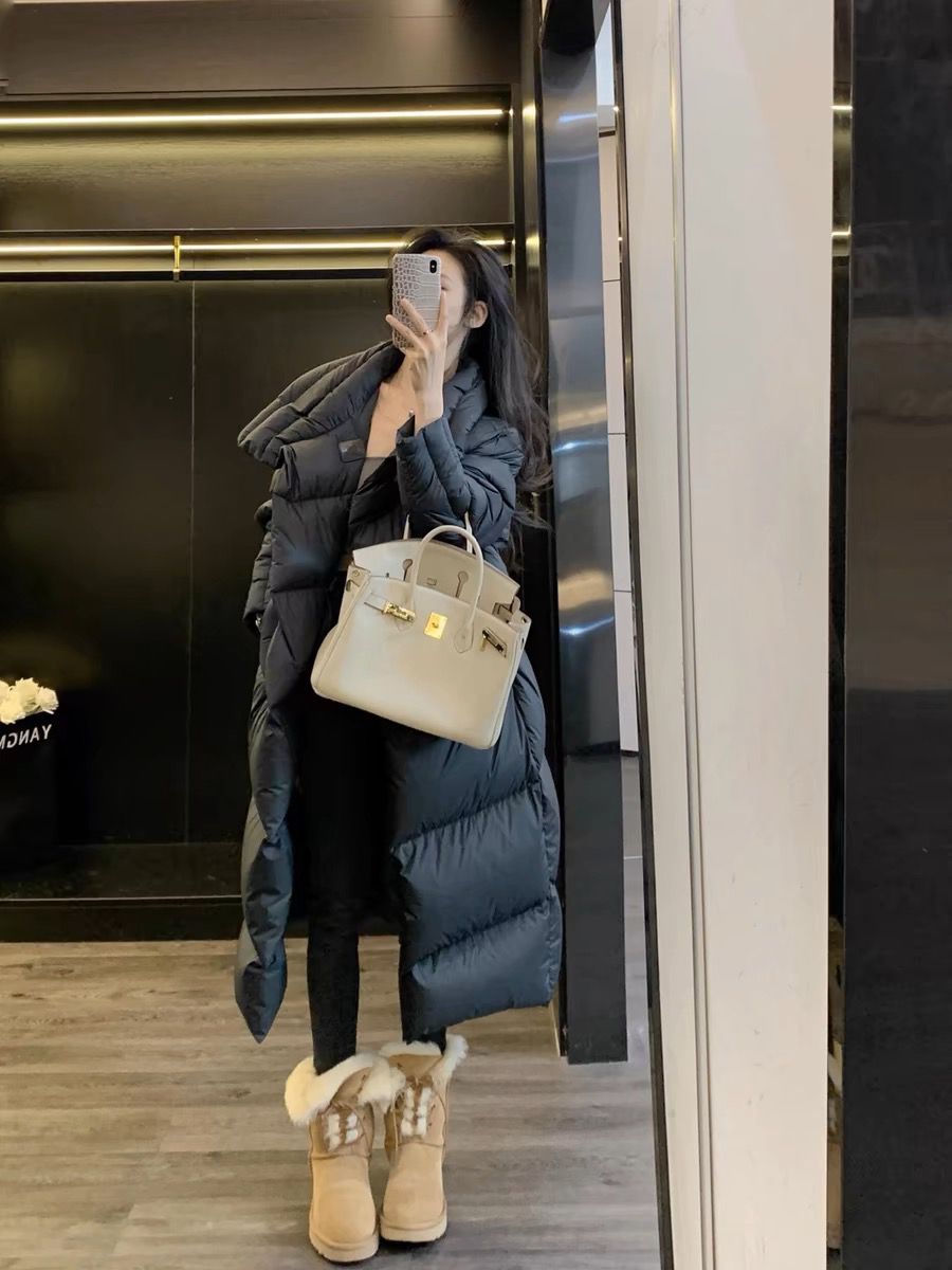 气质95白鹅绒高级感时尚宽松小个子中长款羽绒服888