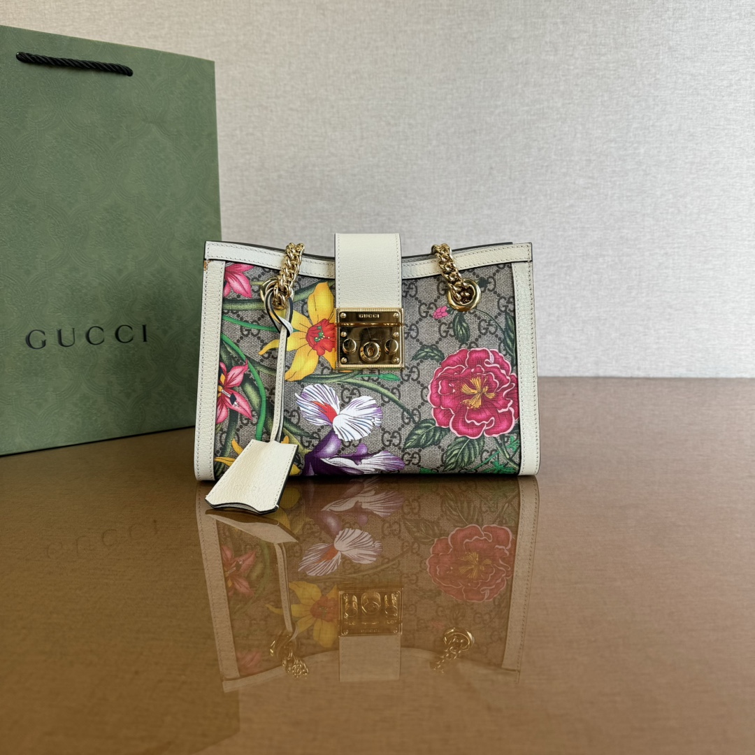 全新未使用 GUCCI/古驰 GUCCI  Padlock系列链条锁头WLE30053