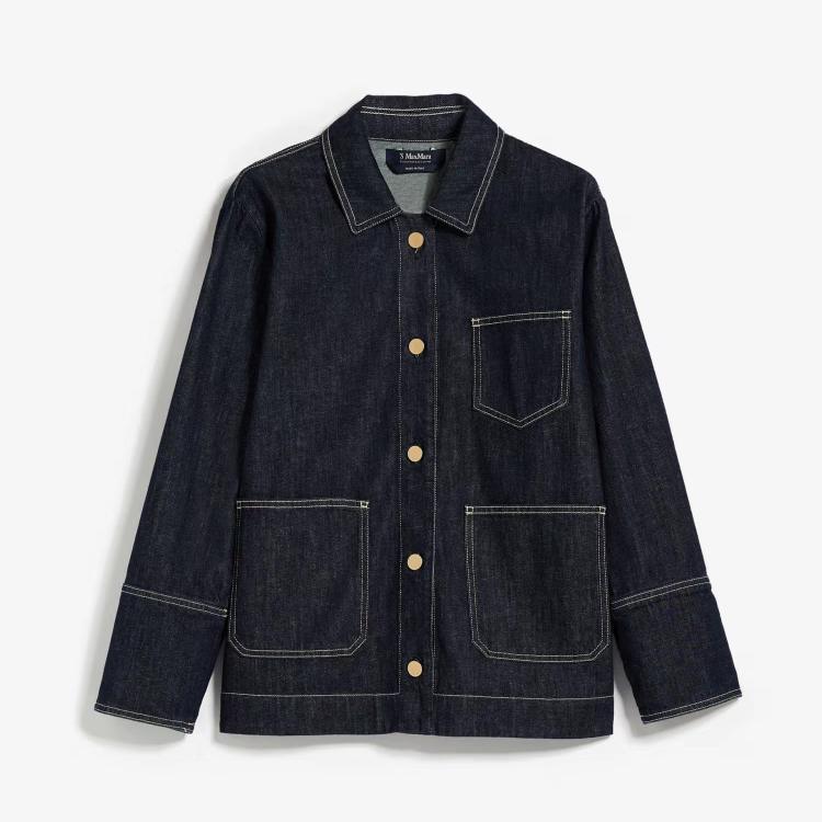 未使用 MaxMara S MaxMara Ella 女士牛仔外套 Wco30015