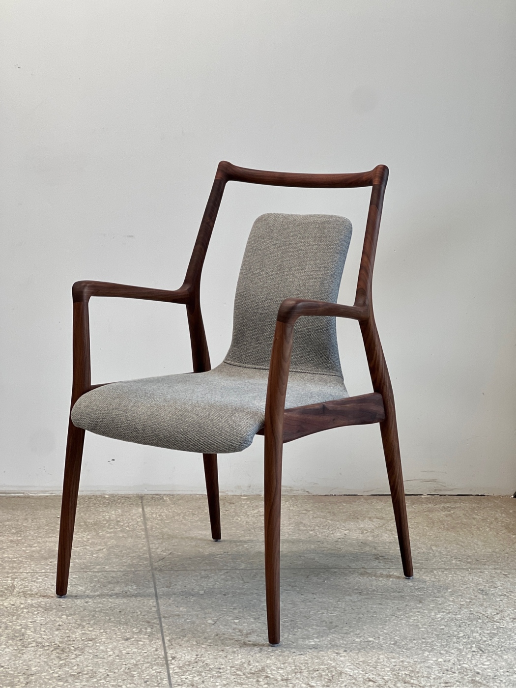 黑胡桃桌椅餐厅茶椅新中式复古客厅简约北欧极简书房书椅新中式椅