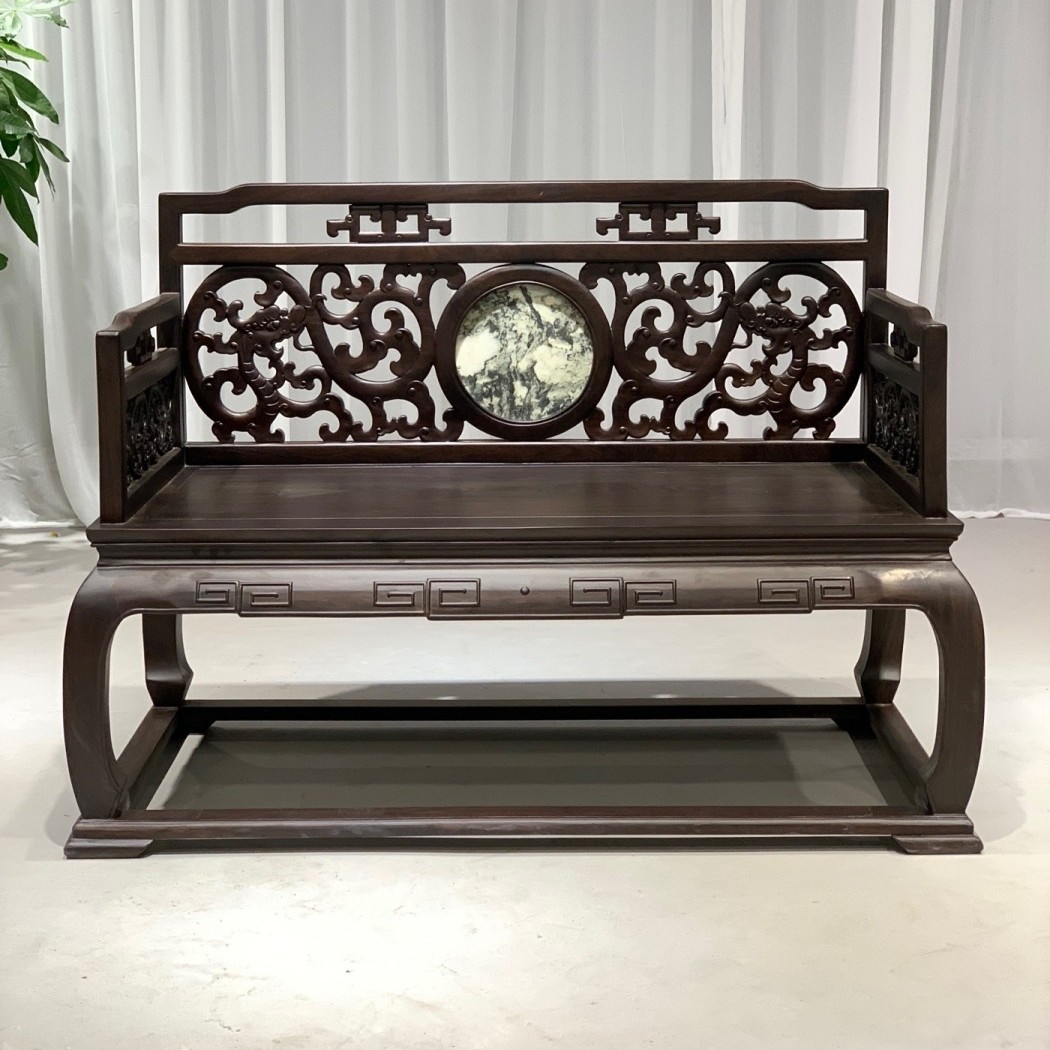 黑檀禅椅打坐椅 豪华主任椅 主人椅 修心文椅纯黑檀 120*58*80*48