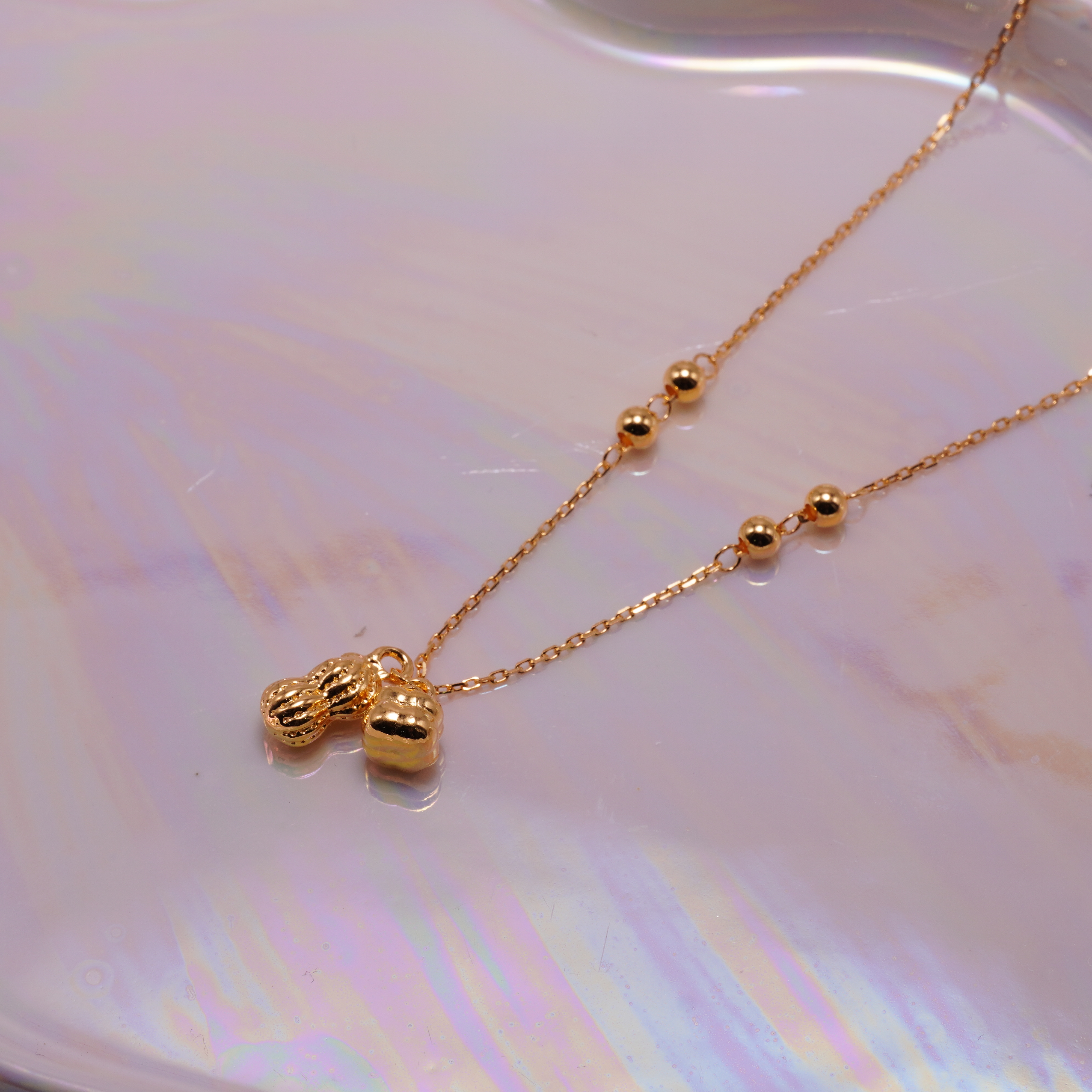 坠链均足银 好事发生套链