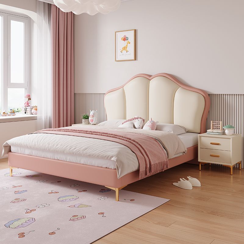 现代简约皮艺床男孩卧室1.5米单双人青少年儿童1.2米气压公主床