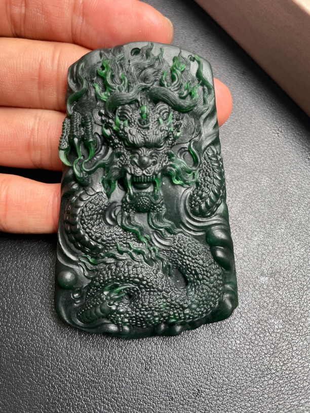 天然A货翡翠龙牌473号