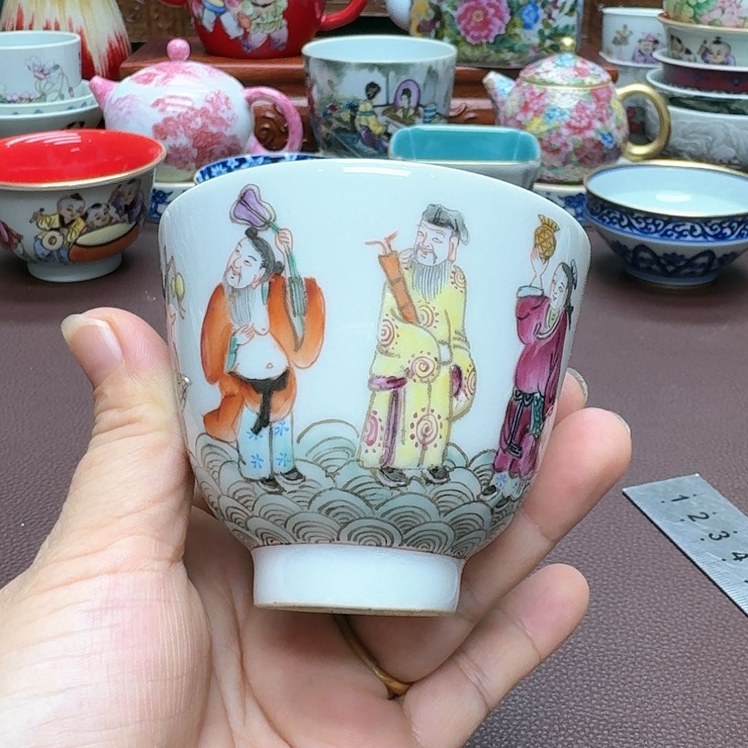 【闪购商品】瓷片景德镇仿古手工手绘精品展示