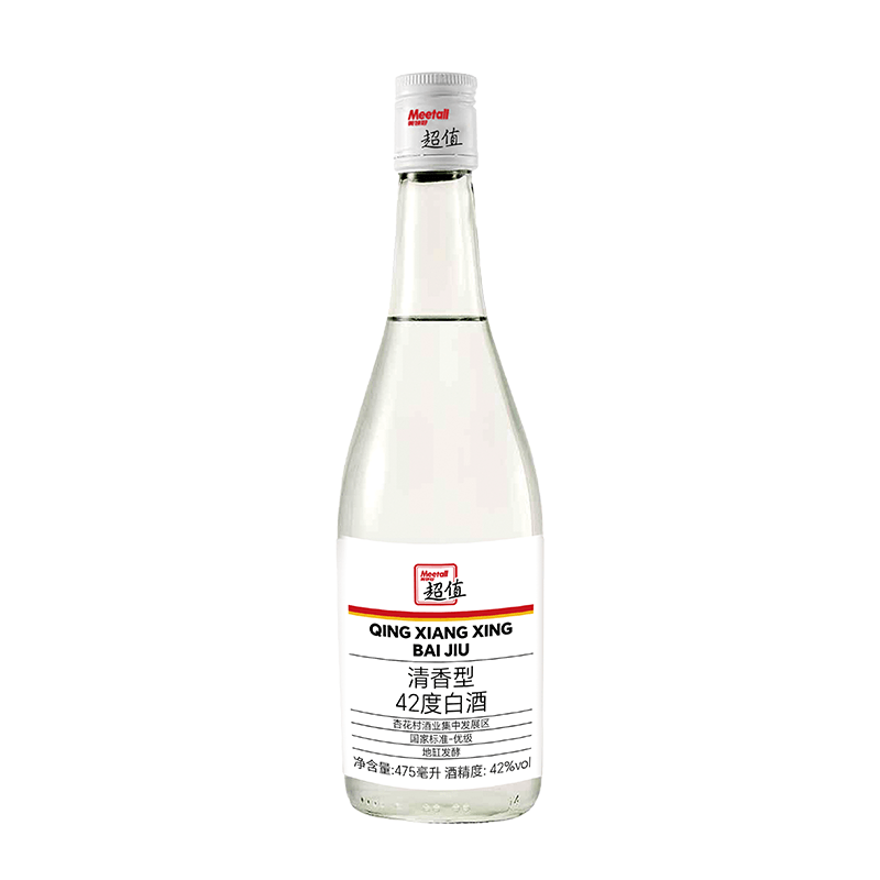 美特好清香型白酒42度475ml