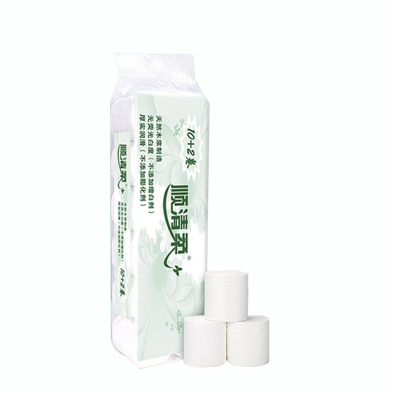 顺清柔环保无芯卷纸12卷1800g/提