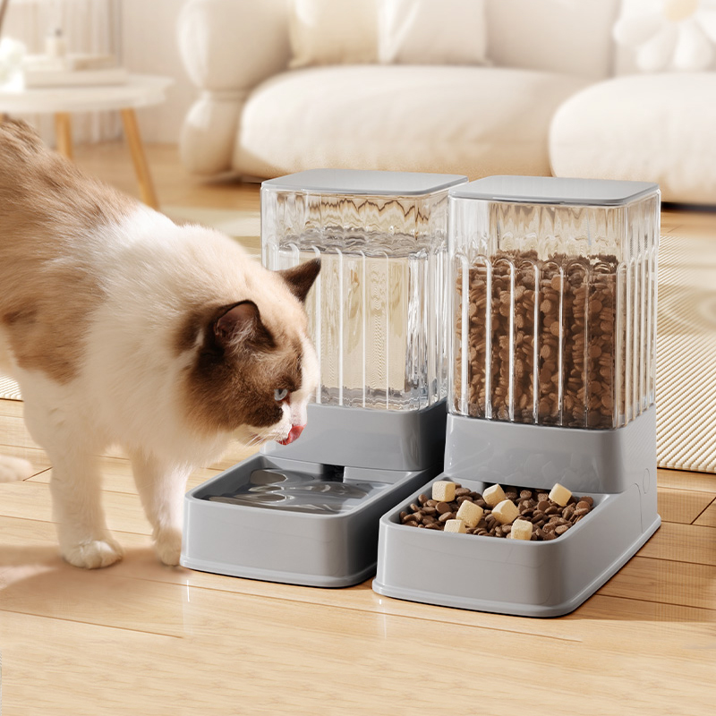 猫咪自动喂食器双碗狗狗喂水器狗喝水器猫碗猫喝水饮水机猫咪用品