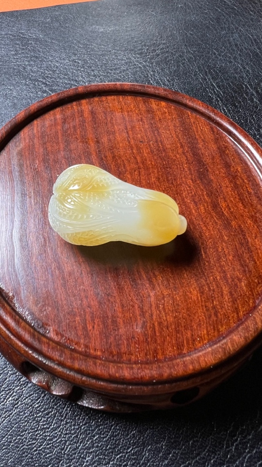 和田玉新疆且末金山料白菜（财）