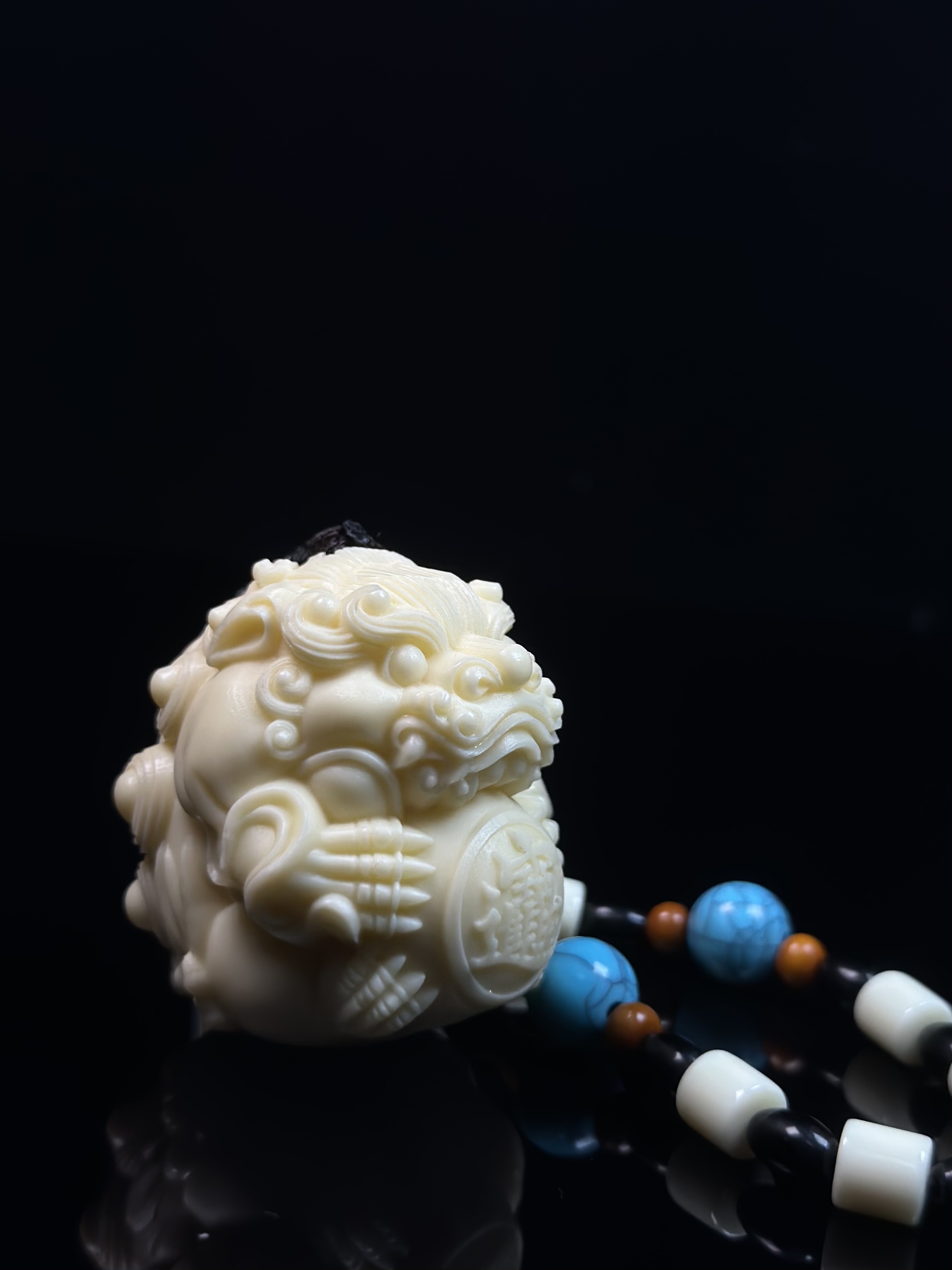 5.0大白如意貔貅手把创意礼品（YNQT）雕刻喜欢精修