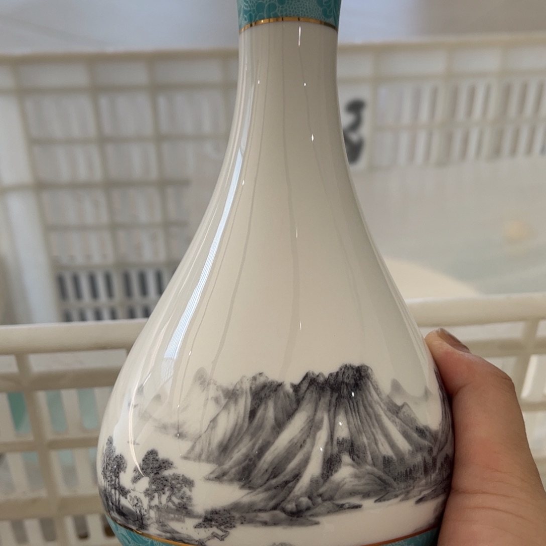 瓷片盛世河山净瓶全场微瑕孤品特卖