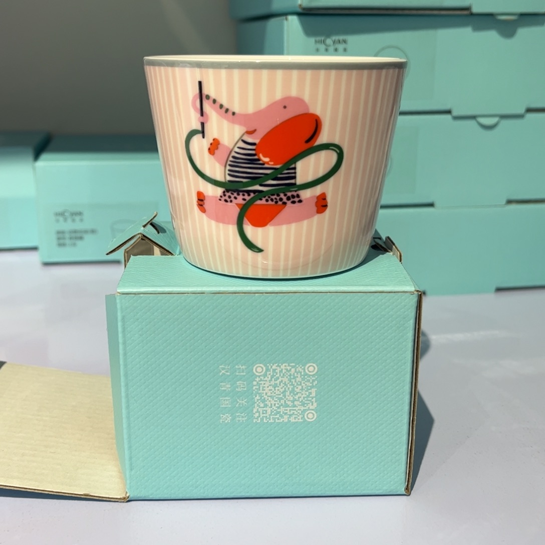 瓷片动物乐园水杯