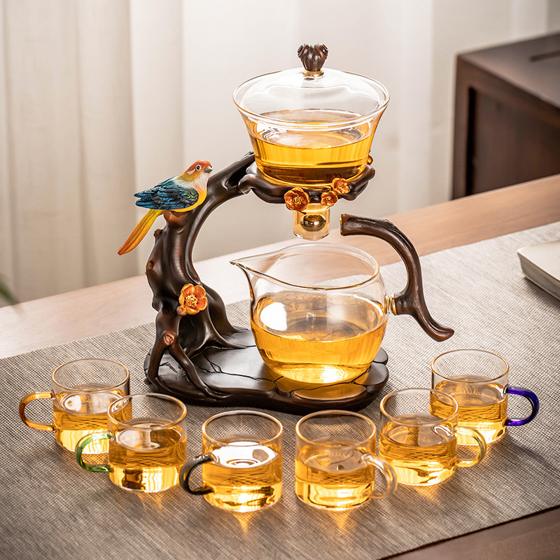 轻茶杯吸茶壶高档办公神器家用奢自动泡茶懒人磁功夫茶具功夫茶组