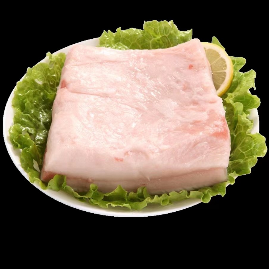 山东纯粮食土猪白肉膘七斤装冷链发货