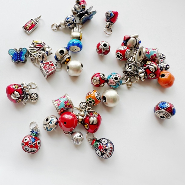 足银珐琅银制品 足银999配件自选直播定制款