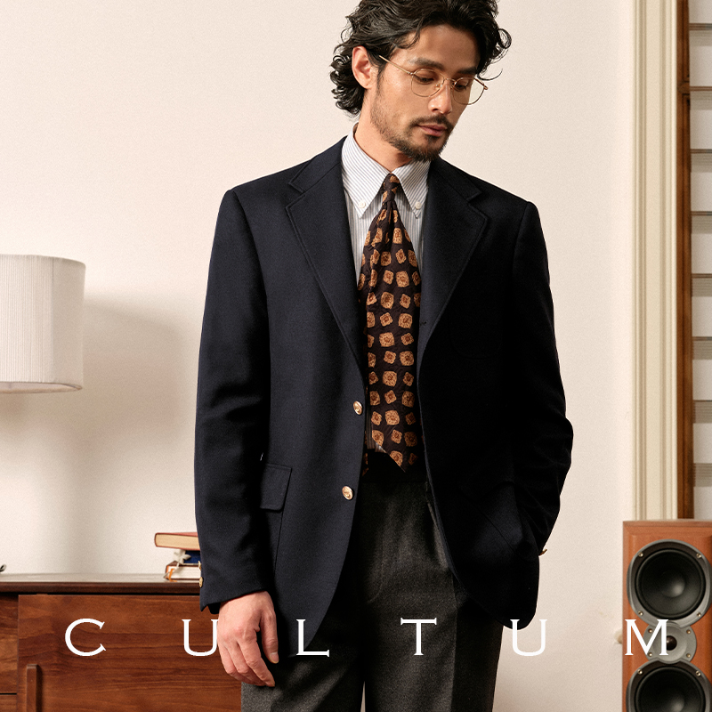 CULTUM ivy style精纺50羊毛BLAZER布雷泽西装男西服外套休闲夹克