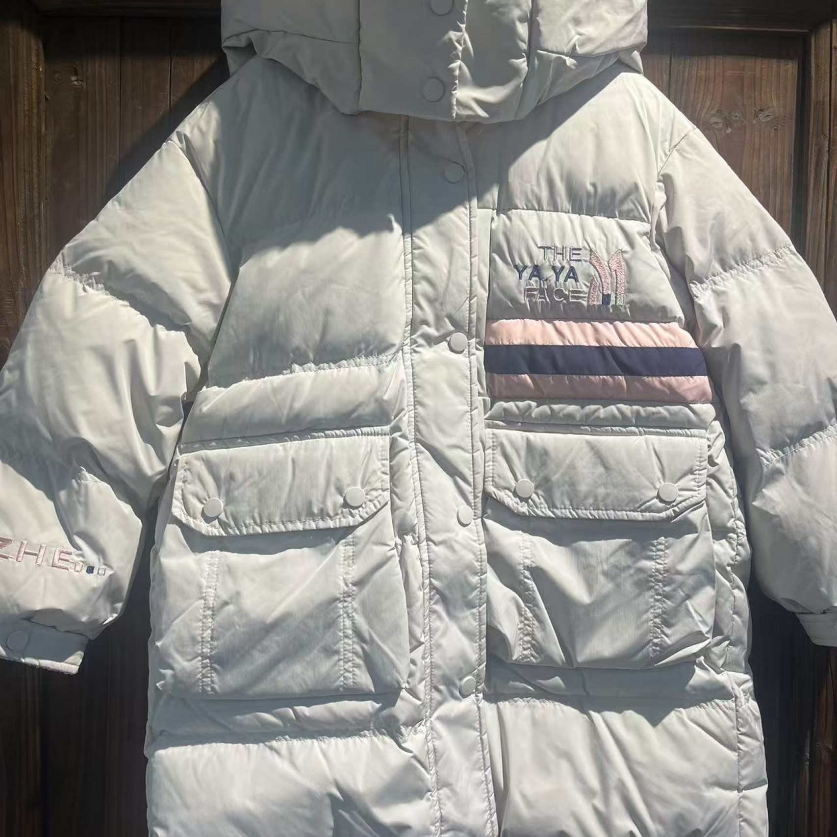 馨 2024【X】12月6日 男童女童时尚高级灰色连帽羽绒服6003-