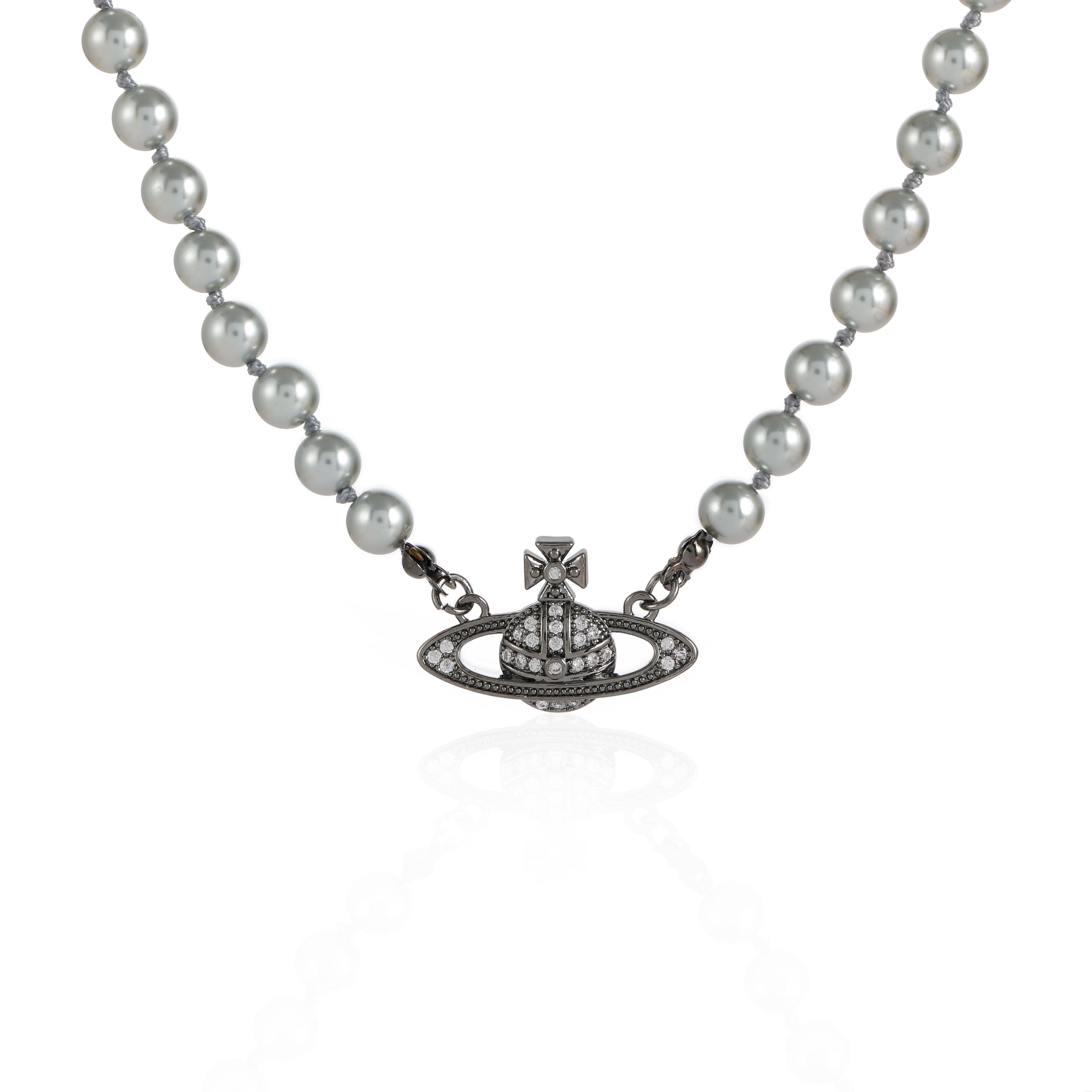 铜合金仿珍珠项链 星球珠珠欧美复古项链  G2214