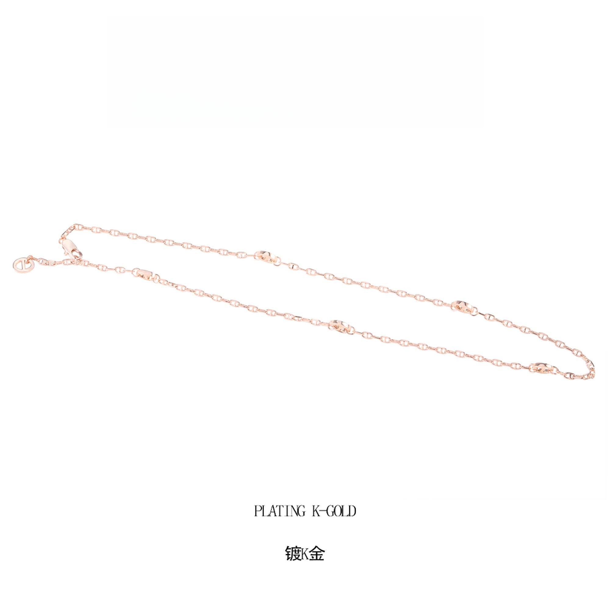 铜合金项链 轻奢时尚设计感小猪鼻项链  G1276