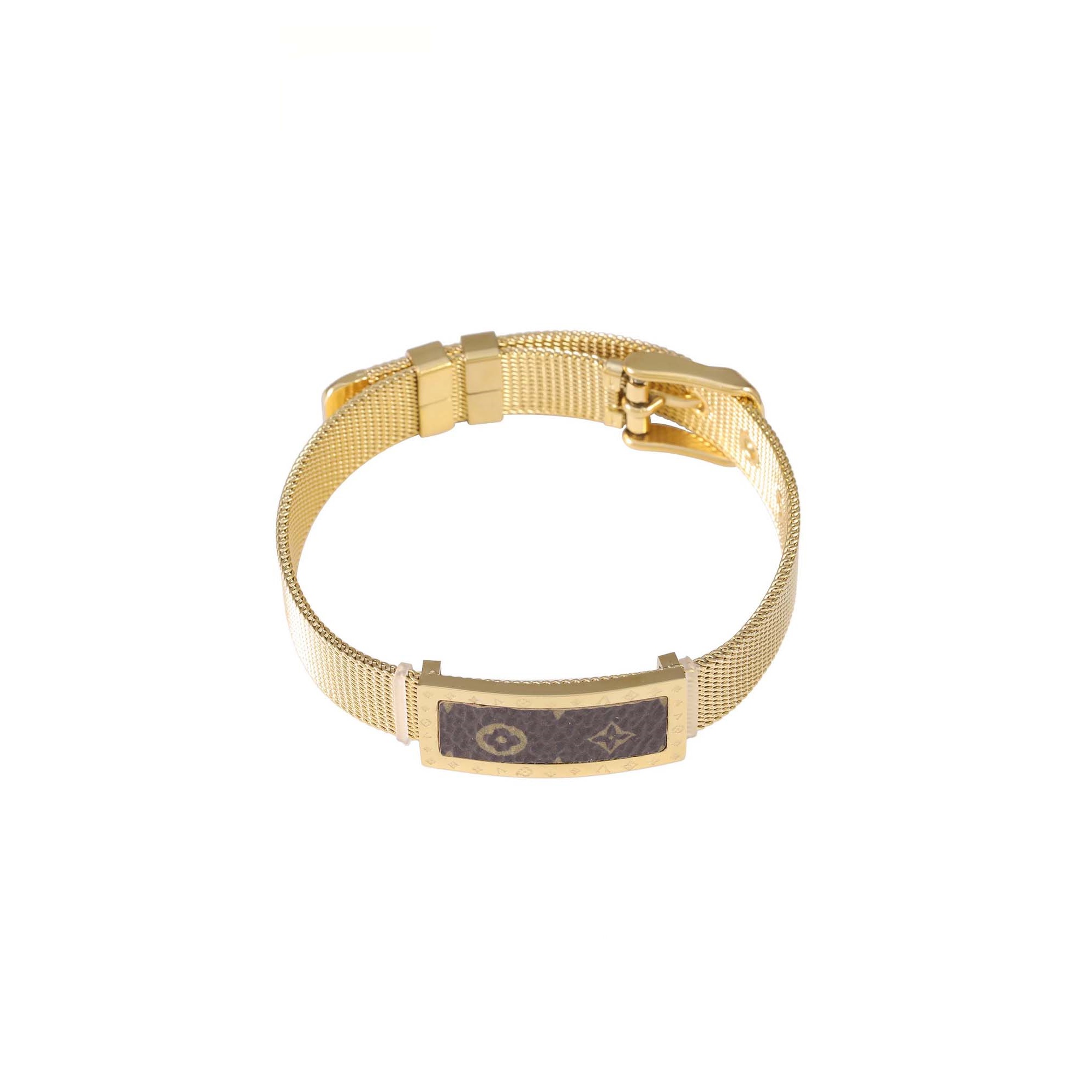 钛钢皮质手镯 时尚百搭复古编织小众欧美皮质手镯  G0963