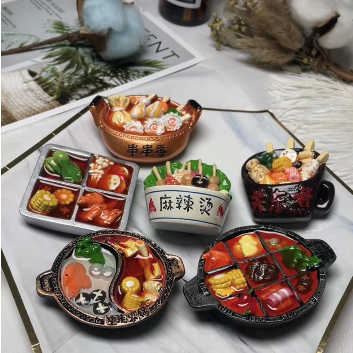 [直播拆] 仿真树脂美食磁吸冰箱贴 