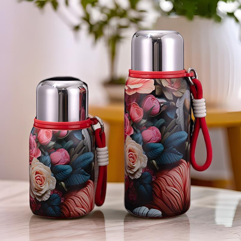 可爱便携户外小巧女士家用保温杯上班族学生防摔手提大容量水杯子