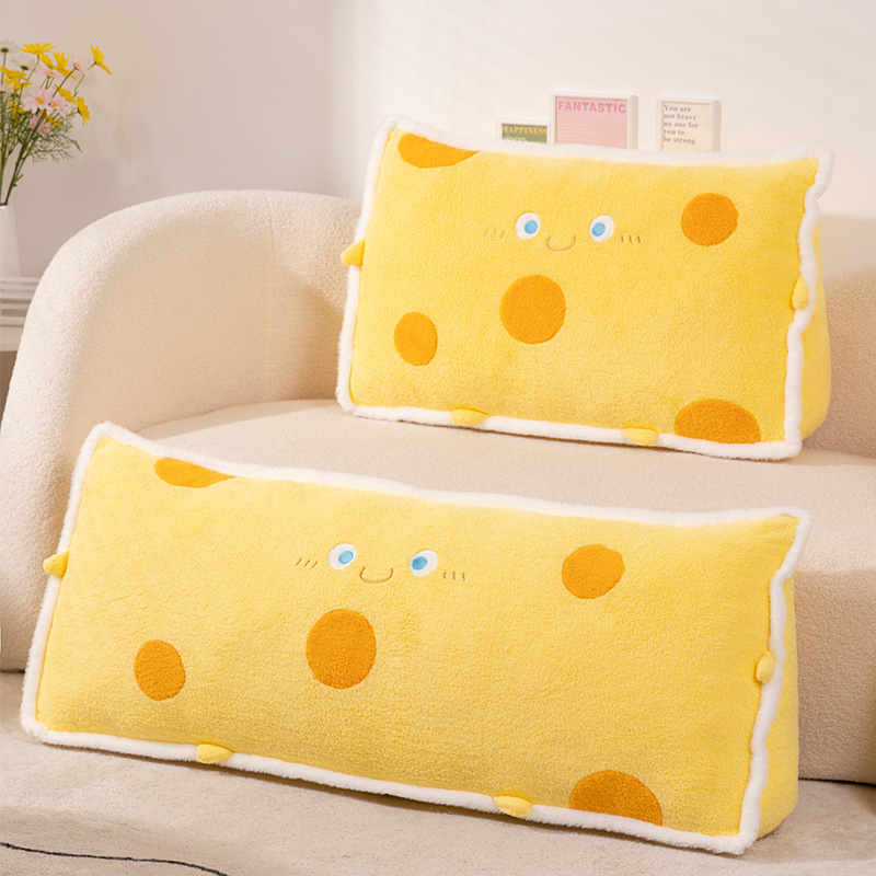 艾斯德可爱床头靠芝士床上靠枕床头包床头靠垫枕头抱枕睡觉抱枕