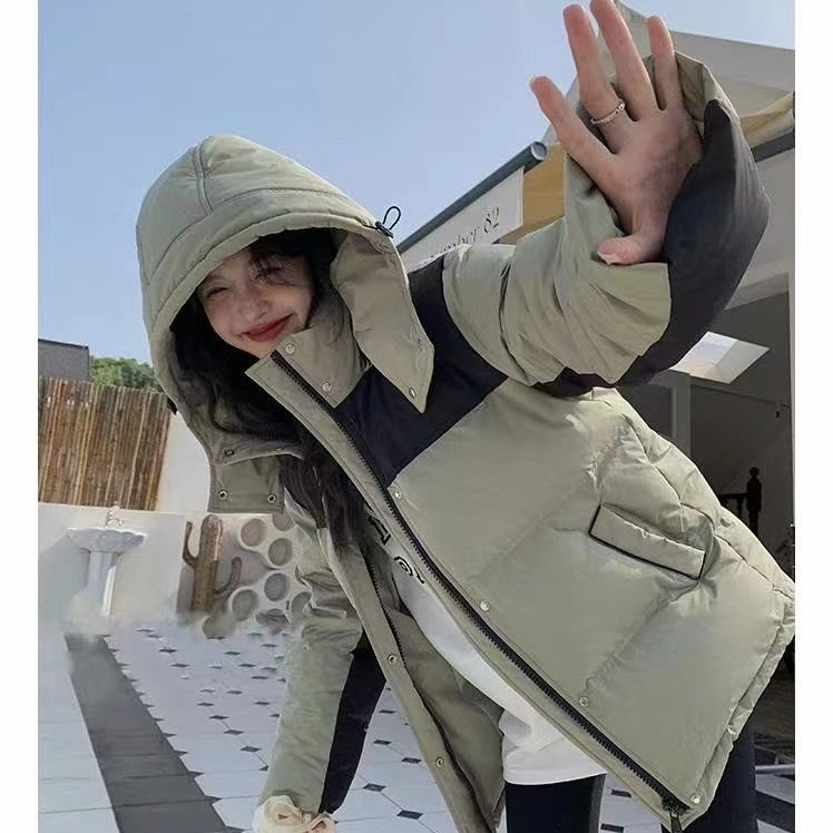 男女同款休闲带帽羽绒服