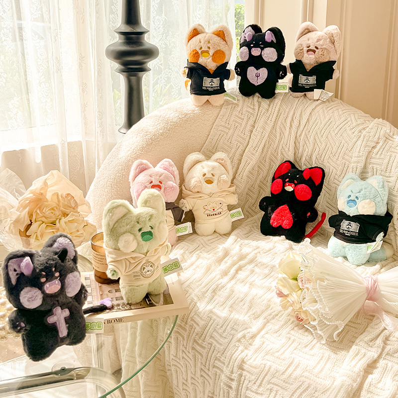 哆小屁品牌嘟嘟喵小公仔毛绒玩偶穿衣嘟嘟喵送朋友生日好礼物闺蜜