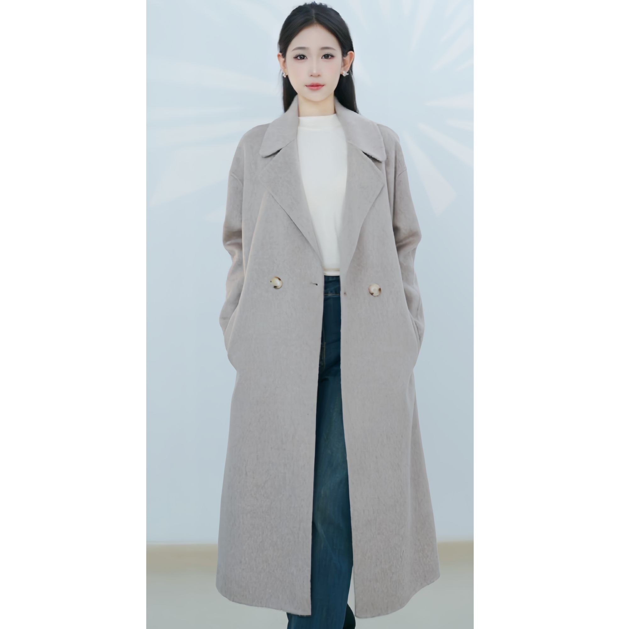 中长款女装毛呢大衣