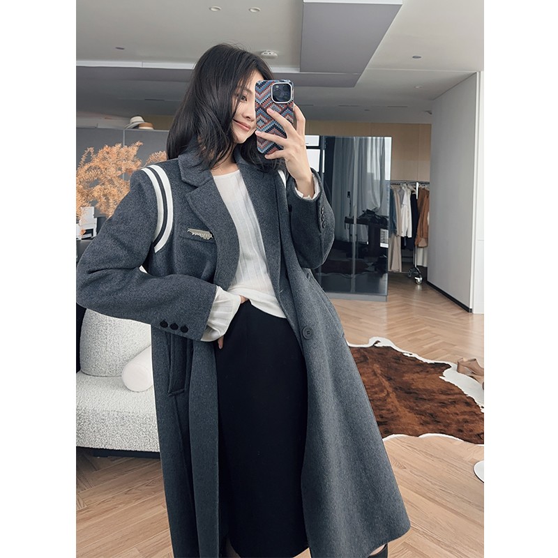 【特价捡漏】海军上校羊绒大衣 海军风羊毛双面呢美洋MEIYANG