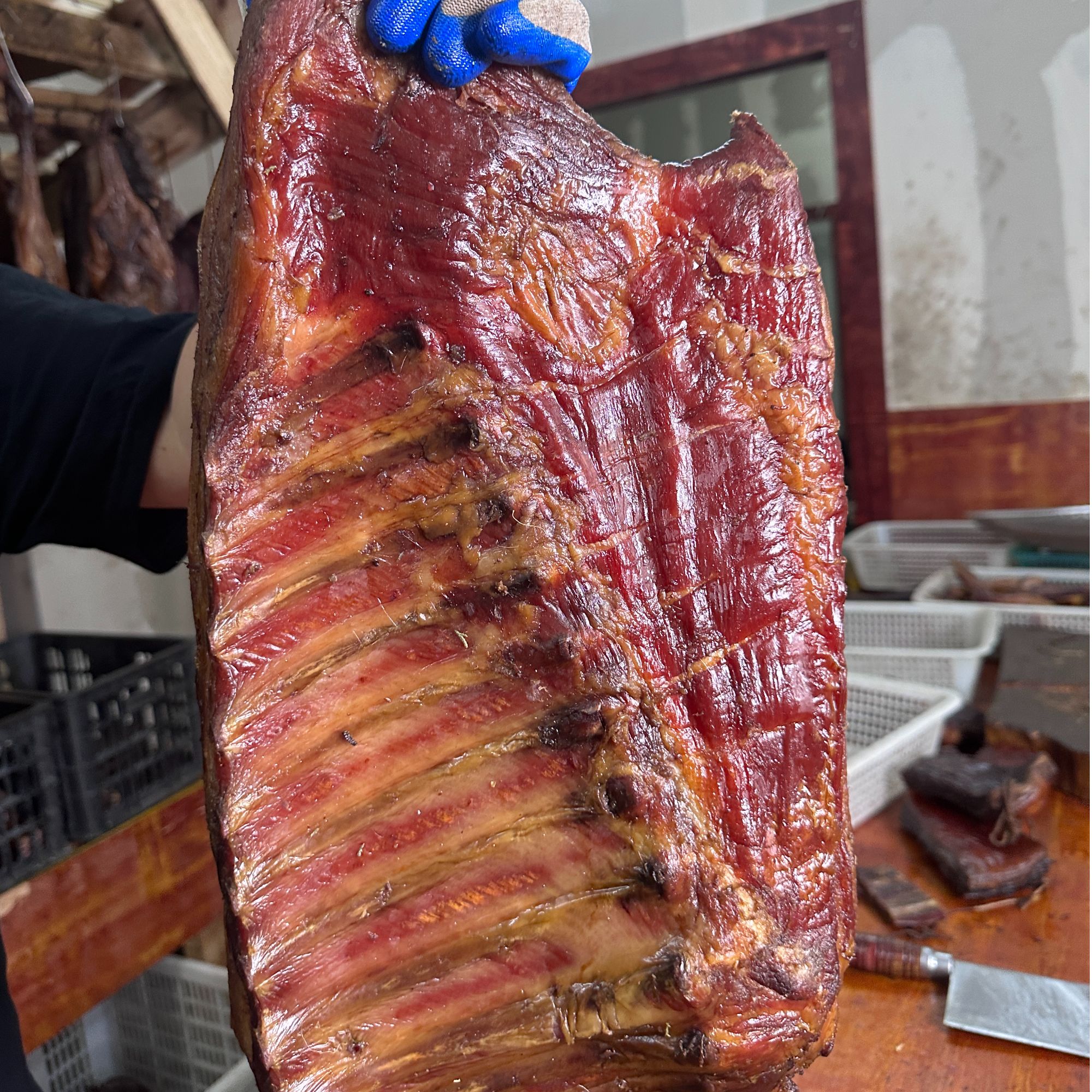 【3斤带皮精排】主播展示为样品腊肉 到手与直播间展示相同介意慎拍