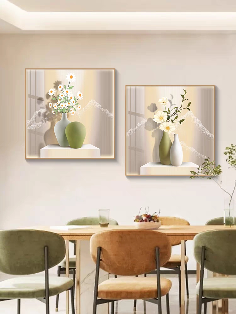【银河】北欧ins风现代简约餐厅小清新饭厅挂画40*40/40*40