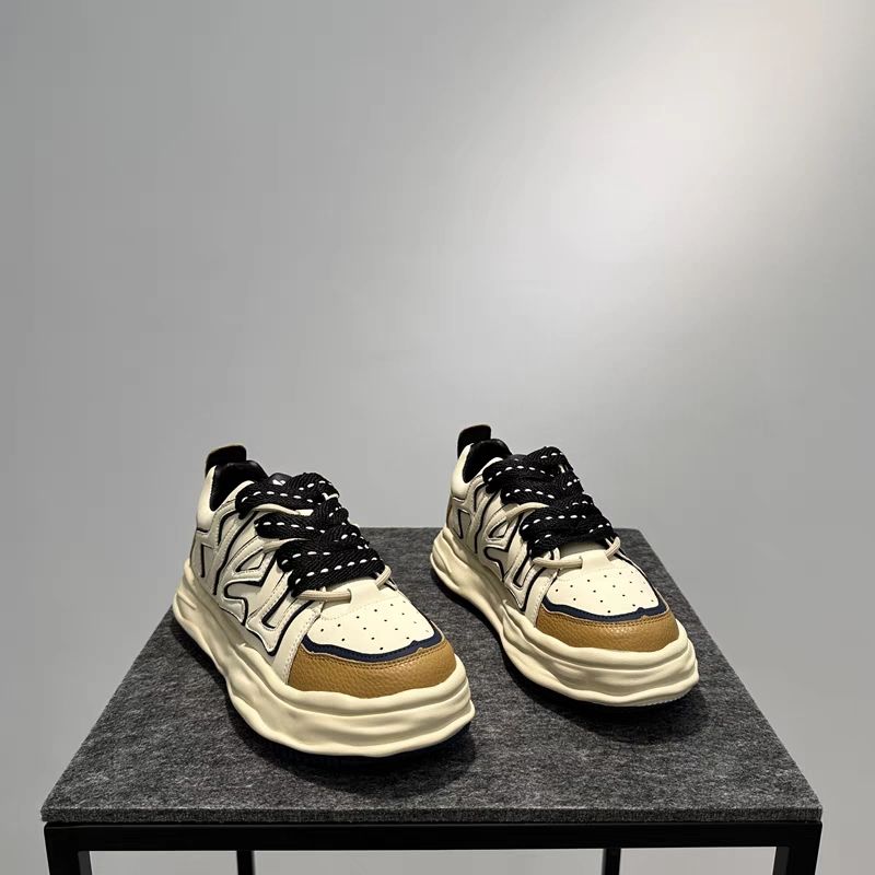 【小扬哥 推荐】男鞋秋季新款拼色溶解鞋潮流百搭厚底增高鞋男士运