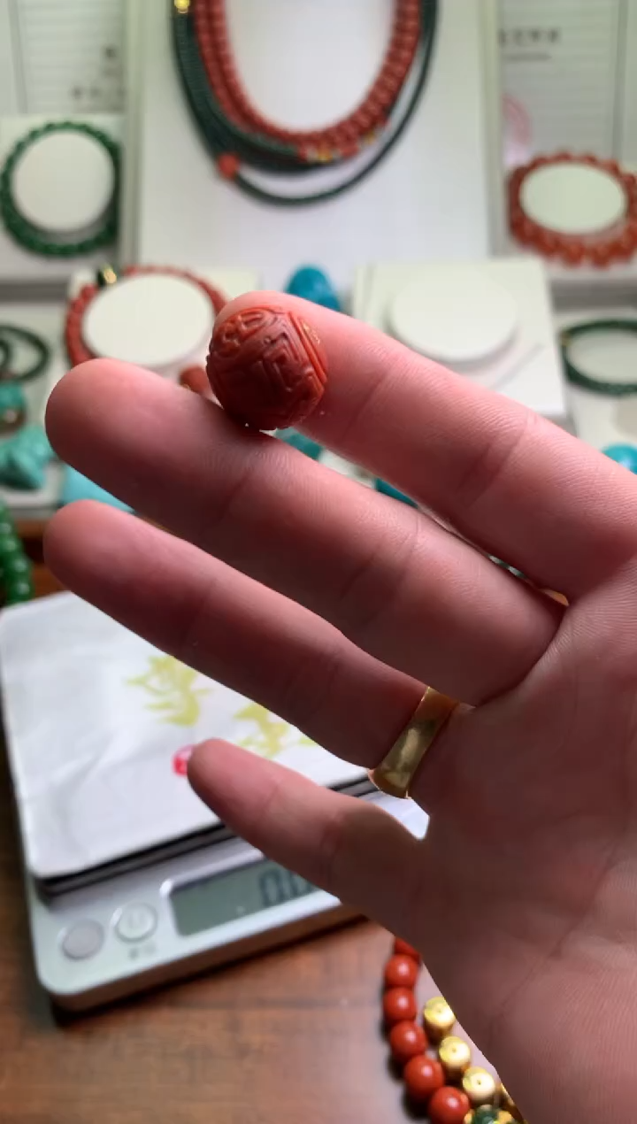 【闪购商品】南红玛瑙配饰未镶嵌博古