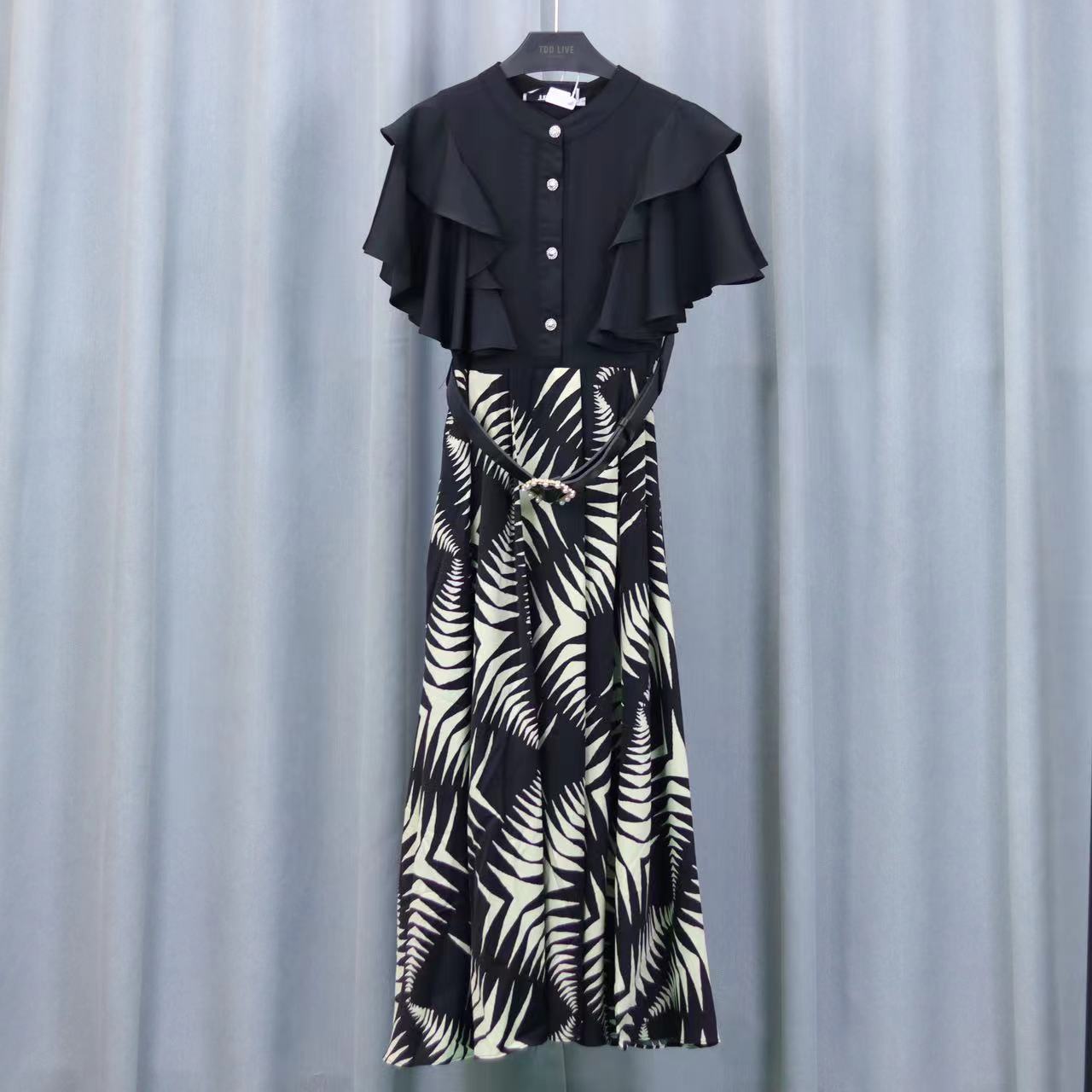 高定系列   Z493    女装简约时尚连衣裙黑色00052