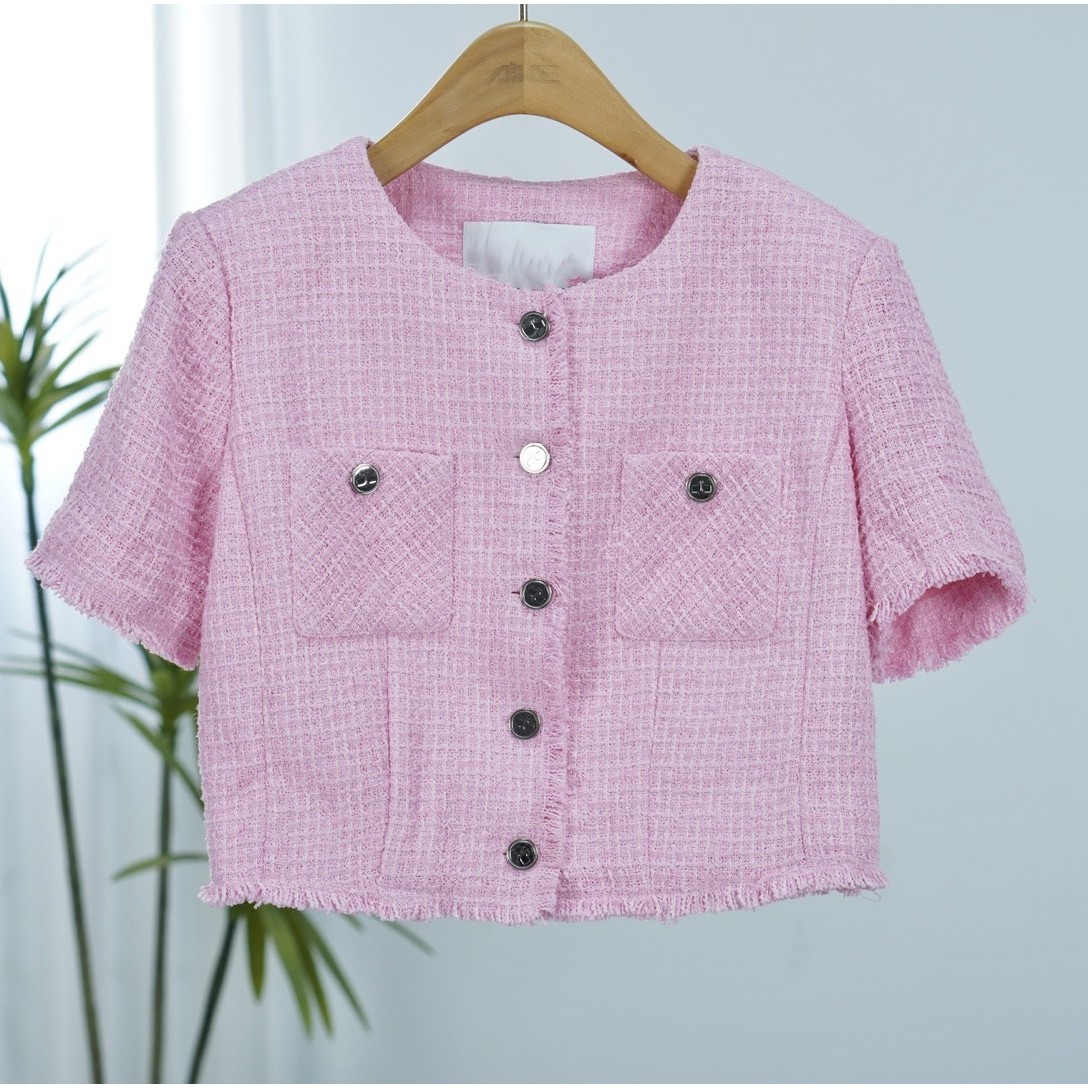 Ll丽系列  E327  女装简约时尚外套粉红32031221