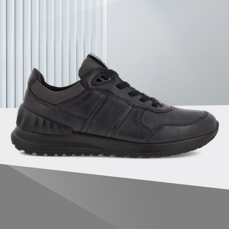 【雅跃轻巧】ECCO爱步男鞋新款圆头系带真皮耐磨休闲运动鞋503754