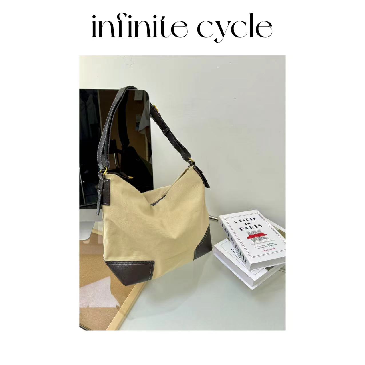 【1256】infinite cycle慵懒风中古托特包单肩包