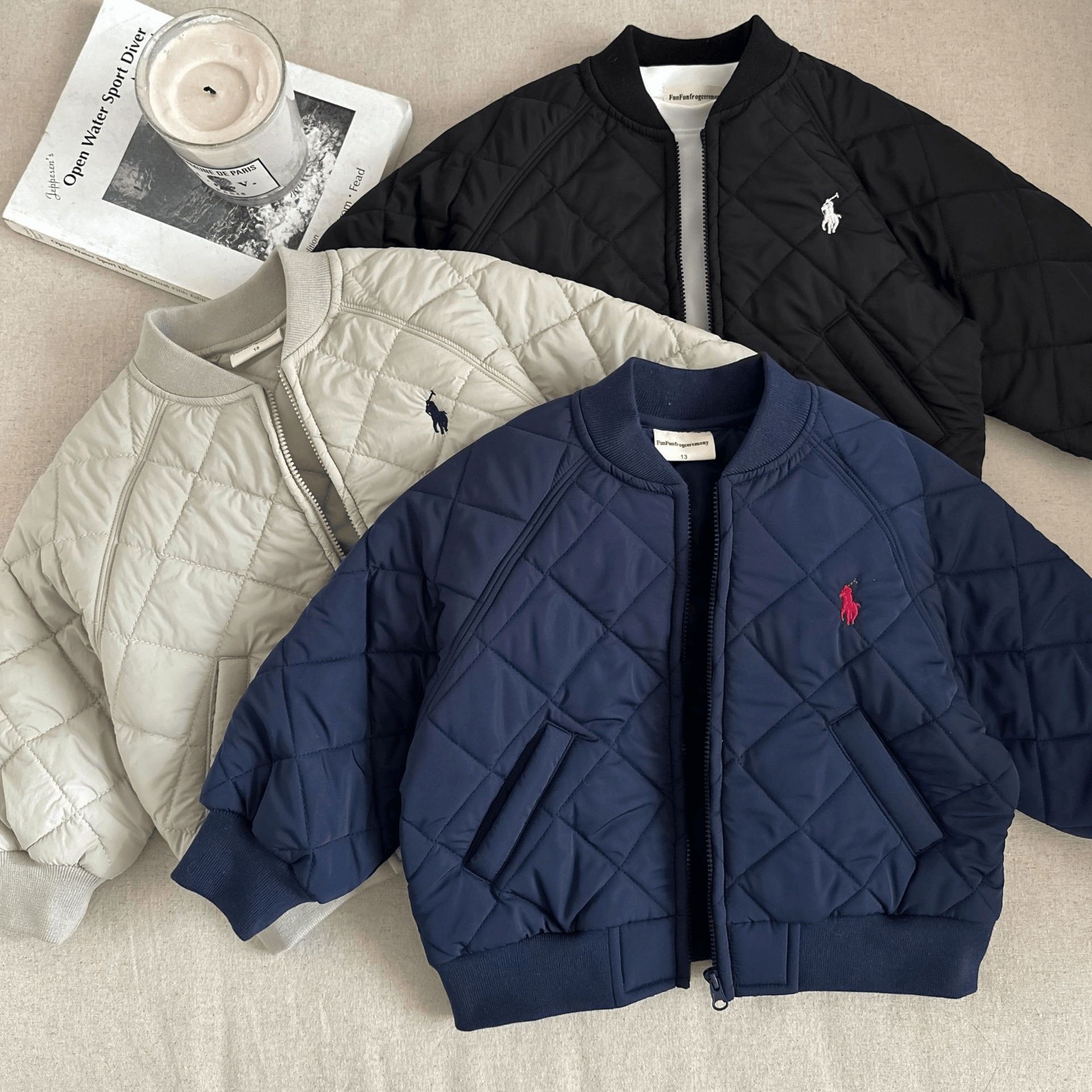 童装儿童棉服2025秋冬新款男女童刺绣潮牌外套宝宝帅气棒球服棉衣