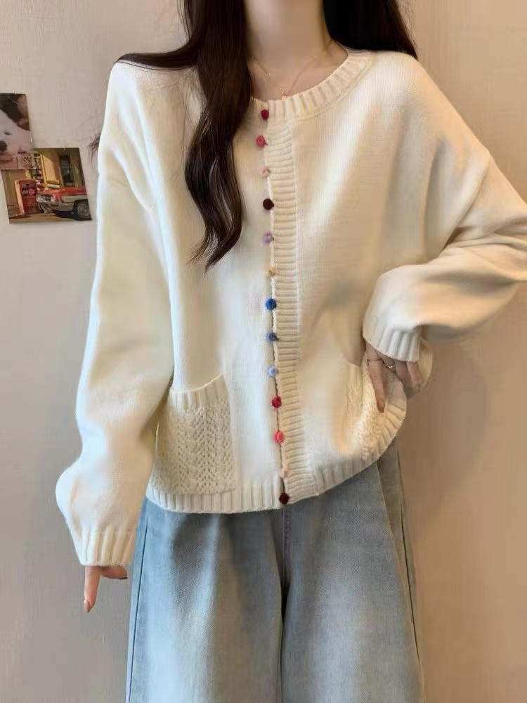 （清妍451-500）清妍服饰高货直播过款下单秋冬慵懒风毛衣开衫套头