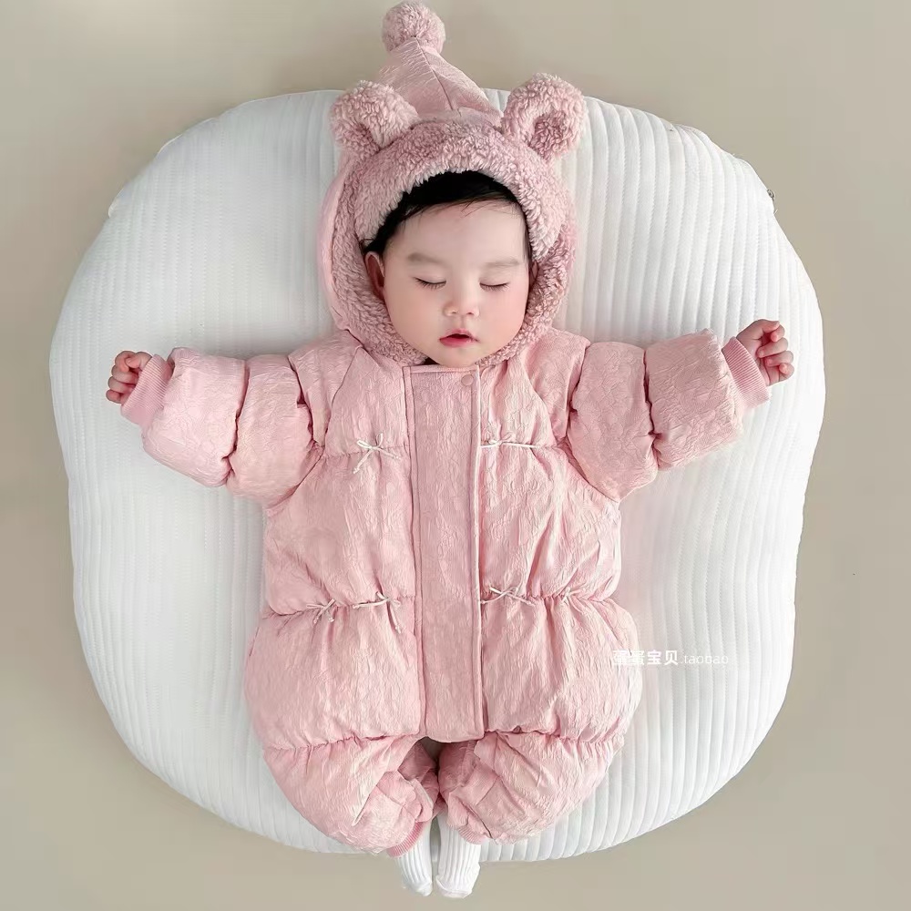 宸妈婴童【冬季新品】婴幼儿宝宝冬装加厚连体衣