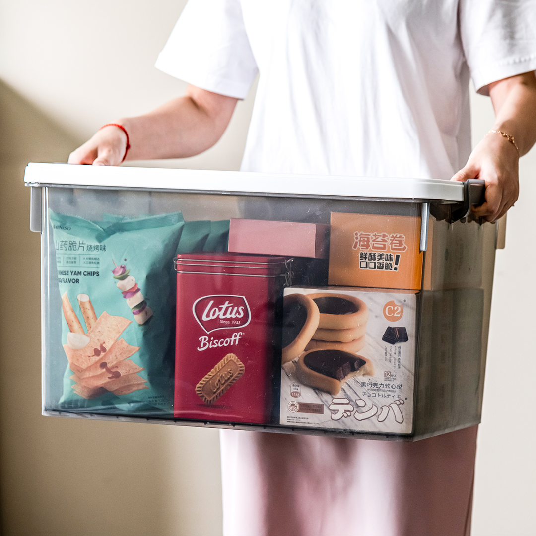 【禧天龙】正派系列大容量加厚收纳箱储物盒家用透明衣柜收纳箱大号