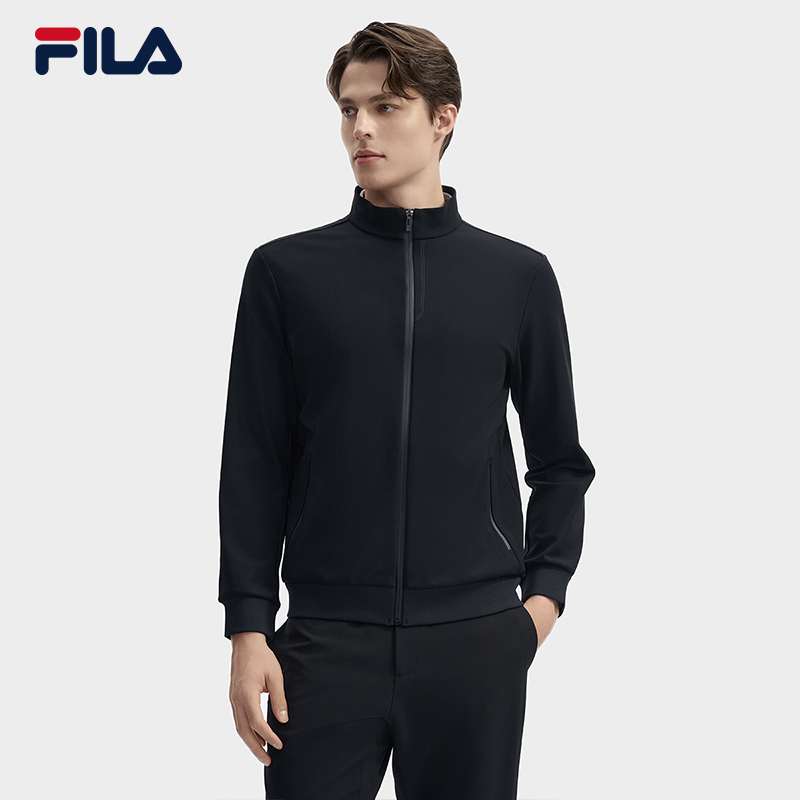FILA斐乐行政夹克【秋冬保暖】亲肤户外运动立领外套男 F11M442504F